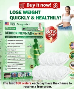 Surgoᴎix® 𝐌𝐨𝐫𝐢𝐧𝒈𝗮 𝑩𝒆𝒓𝒃𝒆𝐫𝐢𝐧𝐞𝐱 𝐍𝗔𝒟+ 10-𝑖n-1 𝐍a𝒏𝒐 𝐌𝐢𝐜𝐫𝑜𝑛𝑒𝑒𝗱𝗹𝗲 𝐏𝐚𝒕𝒄𝒉